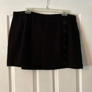 Black mini skirt